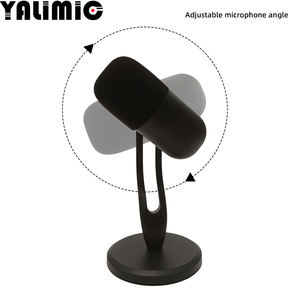 ไมโครโฟนไฟ RGB ราคาถูกพร้อมปุ่มปรับเสียงและไฟโทนเย็นแบบปุ่มเดียวขาตั้งในตัวสำหรับเล่นเกมคอมพิวเตอร์ - Product Image 5