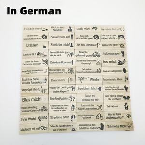 لعبة برج المكعبات بالإسبانية والفرنسية والألمانية للأزواج البالغين، لعبة لوحية ممتعة بتصميم متهاوٍ ومتراص للعشاق مناسبة لغرفة النوم (48 قطعة) - Product Image 6