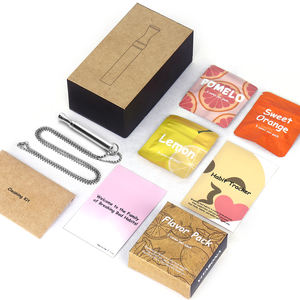 Orange Arrêter de Fumer Anxiété et Stress Soulagement de la Dépression Articles Suppléments Orange Huile Essentielle Inhalateur Breathlace Collier - Product Image 2