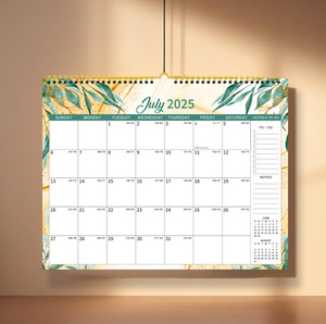 2025 nuevo calendario de pared de oficina transfronterizo para <span class=keywords><strong>Amazon</strong></span> montado en la pared A3 impreso PP 18 meses encuadernado en espiral - Product Image 4