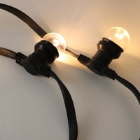 Guirlandes lumineuses en caoutchouc résistantes au gel, robustes, IP65, pour extérieur, Noël, extensibles, à intensité variable, européennes