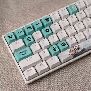 <span class=keywords><strong>Valorant</strong></span> Tastenkappen-Set 14 Tasten Geschenk Phoenix Neon Raze PBT Mechanische Tastatur Tastenkappen Anpassbare Dye-Sub-Tastenkappen - Product Image 1