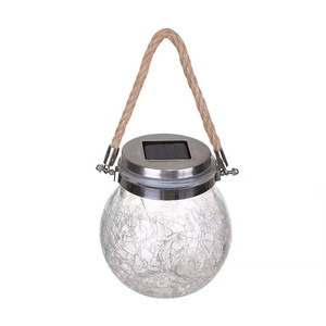Solar Garden <b>Lights</b> Glass Jar Led Hanging Outdoor Waterproof Solar Powered Landscape Decorative Lighting For Yard Patio <b>Tree</b> - Product Image 5