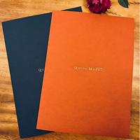 Carpeta de Certificados Personalizable Ango A4 de Tapa Dura, Cartón Verde, Papel Especial, Material PU, Logotipo Negro, Impresión UV