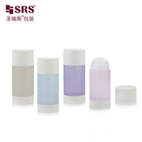 D048 Contenant vide translucide en PP pour déodorant stick à torsion, de 15 ml à 90 ml, pour baume solide et parfum