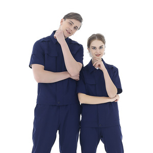 Ropa de Trabajo, Uniformes de Seguridad, Chaqueta de Trabajo de Manga Corta, Uniforme de Trabajo de Media Manga para Trabajo - Product Image 4