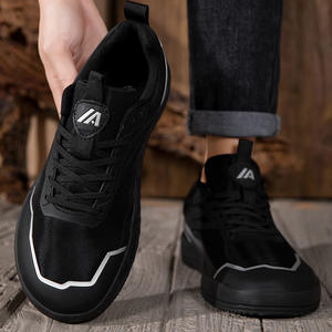 Chaussures de sport pour hommes grande taille 4E à coupe large – Tige en maille, semelle intermédiaire en PVC, semelle extérieure en caoutchouc, à lacets, tendance mode, style pieds nus, printemps-été - Product Image 6