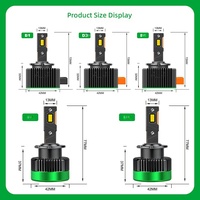 Kit de conversion de phares xénon vers LED 12V, ampoules ultra-lumineuses D1S/D2S/D3S/D4S, conception à double canal, phares automobiles série D