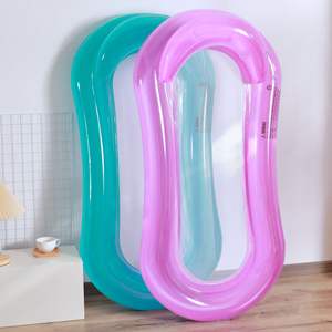 Lit flottant gonflable Xiaolu avec filet pour adultes, chaise longue flottante pour la plage et la piscine - Product Image 3