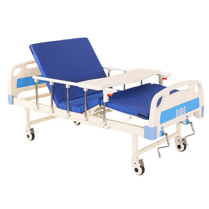 Lit médical manuel Huinuo, simple ou double, à bascule, pour usage domestique ou hospitalier - Product Image 1