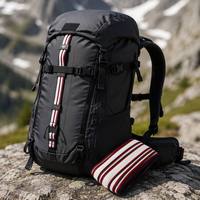 Sangle en polyester tricotée rayée à haute densité et élastique personnalisée pour accessoires vestimentaires et sangles de sacs
