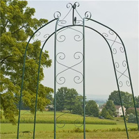Pergola de jardin rectangulaire moderne en fer pour plantes grimpantes avec finition thermolaquée pour mariage et fête