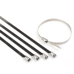 Factory directly provide high quality stainless steel zip ties 4.6*300mm SS304 stainless steel cable ties