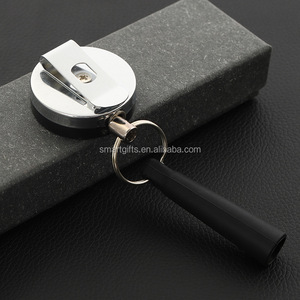 Porte-<span class=keywords><strong>crayon</strong></span> rétractable en métal robuste, poignée de ceinture, charpentier Yoyo Clip crayons laisse <span class=keywords><strong>bobine</strong></span> rétractable - Product Image 4