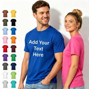 100% Cotton <b>Tshirts</b> With Graphic Logo Printed Blank Shirts for Men Women Promotional Business Gift Custom T Shirt High Quality - Product Image 1
