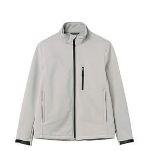 Chaqueta de invierno de concha blanda para exteriores para hombre, resistente al viento, impermeable, transpirable, con cierre de cremallera, estilo informal, servicio OEM disponible - Product Image 1