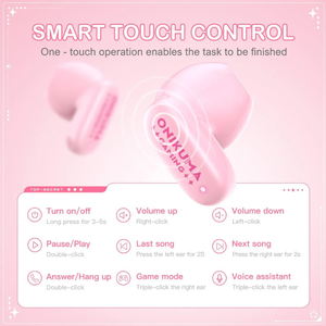 หูฟังไร้สายแบบคล้องคอ ONIKUMA TX603 ดีไซน์เปลี่ยนหน้ากากได้ทันสมัย ให้ประสบการณ์การใช้งานที่มีความหน่วงต่ำ พร้อมระบบตัดเสียงรบกวน ENC - Product Image 5