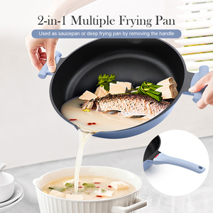 Poêle à frire multifonctionnelle personnalisable en aluminium moulé, grande taille <span class=keywords><strong>32</strong></span> <span class=keywords><strong>cm</strong></span>, revêtement antiadhésif - Product Image 3