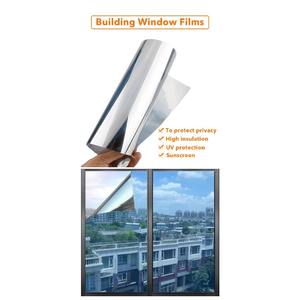 Film miroir unidirectionnel argenté auto-adhésif moderne 1x30m, protection contre la chaleur et la confidentialité, garantie 5 ans pour usage domestique/bureau - Product Image 4