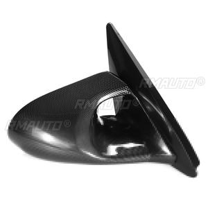 Un Par de Retrovisores Laterales Manuales Ajustables para Automóvil, para Honda Civic EG 2 Puertas 1992-1995, Aspecto de Fibra de Carbono/Negro - Product Image 4