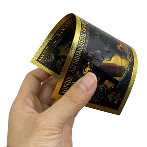 Bat-man américain, un million de dollars us, accessoire de film, billet de banque <span class=keywords><strong>en</strong></span> feuille d'<span class=keywords><strong>or</strong></span> - Product Image 5