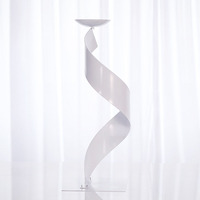 Centre de table de mariage 60cm 80cm de haut, support à fleurs en métal doré, blanc, noir, argenté, en fer, en forme de S, décoration