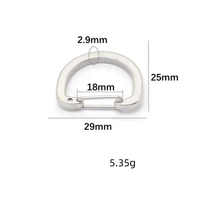 Clip triangulaire tactique en acier inoxydable pour sangle d'escalade, anneau étanche, quincaillerie QianNuo
