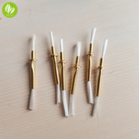 Mèche en fibre de verre avec tube métallique doré, écologique, 70 mm, supports de mèche flottants pour lampe à huile