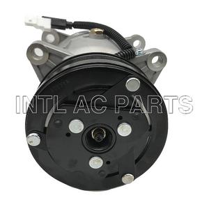 Compresseur de climatisation automobile 6453AQ V5 6PK 121MM 12V pour <span class=keywords><strong>PEUGEOT</strong></span> <span class=keywords><strong>406</strong></span> <span class=keywords><strong>Break</strong></span> (8E/F) (96-04) 699655 8600256 QC036D - Product Image 4