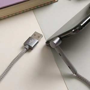 Cable <span class=keywords><strong>de</strong></span> carga micro USB <span class=keywords><strong>de</strong></span> nailon trenzado, cable <span class=keywords><strong>de</strong></span> carga rápida <span class=keywords><strong>de</strong></span> 2.1A para teléfonos Android, cámaras y <span class=keywords><strong>bancos</strong></span> <span class=keywords><strong>de</strong></span> energía - Product Image 3