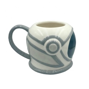 Novedad <span class=keywords><strong>astronauta</strong></span> diseño grande de cerámica taza de cerveza con mango para vacaciones bebiendo - Product Image 3