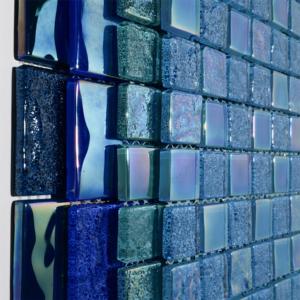 Cầu Vồng tùy chỉnh vuông màu xanh gạch gạch hồ bơi óng ánh gạch hồ bơi khảm thủy tinh - Product Image 5