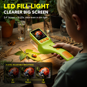 Insect Explorer Scope 2.4 Inch Screen Pocket <b>Microscope</b> for Nature Observation - Product Image 4