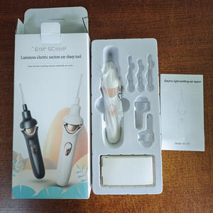 Dispositif d'aspiration auriculaire lumineux rechargeable pour le nettoyage indolore du cérumen avec lumière pour l'entretien des oreilles - Product Image 1