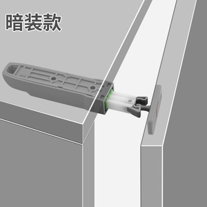 Dispositif de verrouillage automatique à rebond en plastique pour tiroir, design minimaliste, installation facile pour tiroir d'armoire - Product Image 3