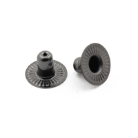 Offre Spéciale 15 mm Nickel Gravé logo En Laiton 4 Parties Boutons De Fixation pour Vêtement En Cuir Vêtements 4 Partie Bouton