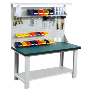 Vua toàn cầu chống tĩnh kiểm tra bảng dày thép bàn làm việc cho hội Thảo dây chuyền lắp ráp ánh sáng kim loại máy tính để bàn hoạt động - Product Image 5