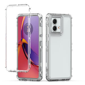 Funda para Teléfono 360, 3 Capas, TPU Rígido y PC, para Motorola Moto G85/G04/MOTO G24/G04S/E14/G54/G84, Cristal, Resistente, 3 en 1 - Product Image 6