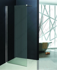 Puerta <span class=keywords><strong>de</strong></span> ducha <span class=keywords><strong>de</strong></span> cristal deslizante Pg, carcasa individual con pantalla esquinera para Hotel, CE India - Product Image 2