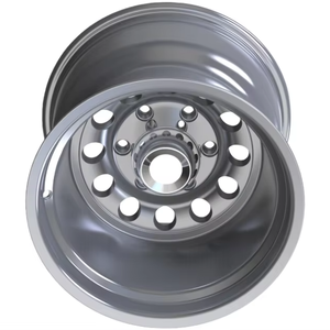 Jantes en alliage d'aluminium <span class=keywords><strong>15</strong></span> pouces <span class=keywords><strong>5</strong></span>/<span class=keywords><strong>6</strong></span> trous PCD 114.3-150 Argent Face usinée 15x12.0J ET -72 Adapté aux voitures particulières - Product Image 2