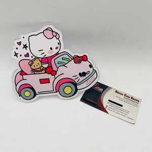Adorno de Pestañas con Personajes de Dibujos Animados para Coche, Acrílico, Hello Kitty, Instrumento de Belleza, Imán Bonito, Servicio OEM, Flor, Mariposa, Cuadrado - Product Image 5