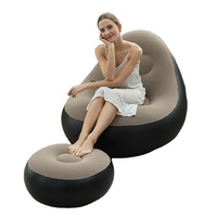 Canapé gonflable design moderne 2025, chaise longue pliable et portable pour dortoir, chambre, salon, camping en plein air