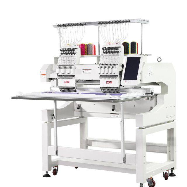 2 Heads Multi Needles Embroidery Machine High Speed Embroidery Computer Machine Two Heads Flat Embroidery Machine