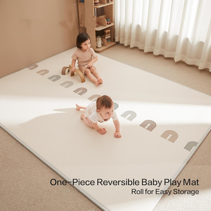 Tapis de jeu réversible pour bébé, enroulable, imperméable, jouet doux, 1 cm d'épaisseur, mousse XPE antidérapante pour utilisation au sol - Product Image 4