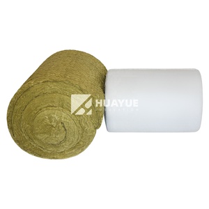 HUAYUE 128kg/m3 Lana De Roca rotolo di Lana di roccia 3*0.6m materassino isolante per l'industria - Product Image 1