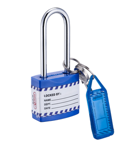 แม่กุญแจนิรภัยความปลอดภัยสูง Master Lock พร้อมป้ายกุญแจเคลือบผงที่ทนทาน และระบบล็อคแบบมืออาชีพสำหรับอุตสาหกรรม - Product Image 1