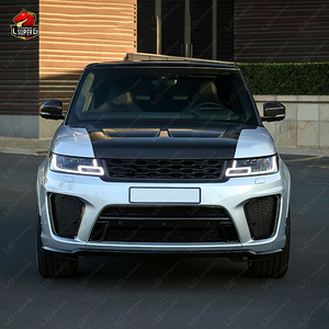 Pour <span class=keywords><strong>Range</strong></span> <span class=keywords><strong>Rover</strong></span> <span class=keywords><strong>Sport</strong></span> 2014-2017 mise à niveau vers le Kit de carrosserie de style <span class=keywords><strong>2022</strong></span> <span class=keywords><strong>SVR</strong></span> avec jupes latérales de voiture Bumepr feux arrière de phares d'aile - Product Image 2