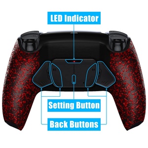 ปุ่มเสริมด้านหลังแบบมีพื้นผิวสีแดง RISE4 V3 สำหรับคอนโทรลเลอร์ PS5 ที่ปรับแต่งได้ - Product Image 3