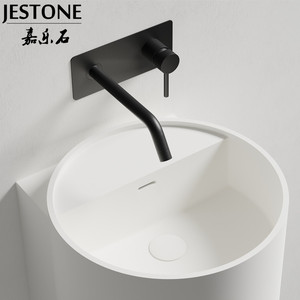 מותאם אישית אמבטיה לשטוף אגן קלאסי לבן טהור אקריליק רחצה קבינט אגן אסלת השיש כיור כלי - Product Image 4