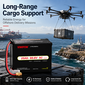 Batterie de drone semi-solide 18S 25000 mAh à cycle de vie long, haute densité, pour UAV à charge utile lourde, directement de l'usine - Product Image 3